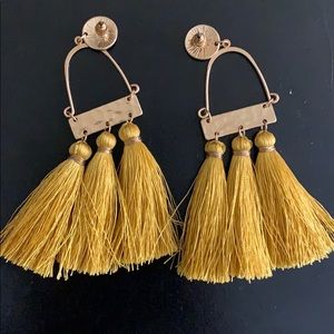 Francescas Mustard gold earrings